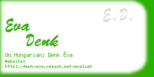eva denk business card